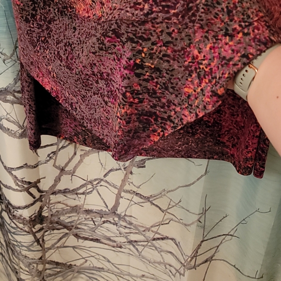 Pink & Maroon Layered Tank # - Picture 5 of 6